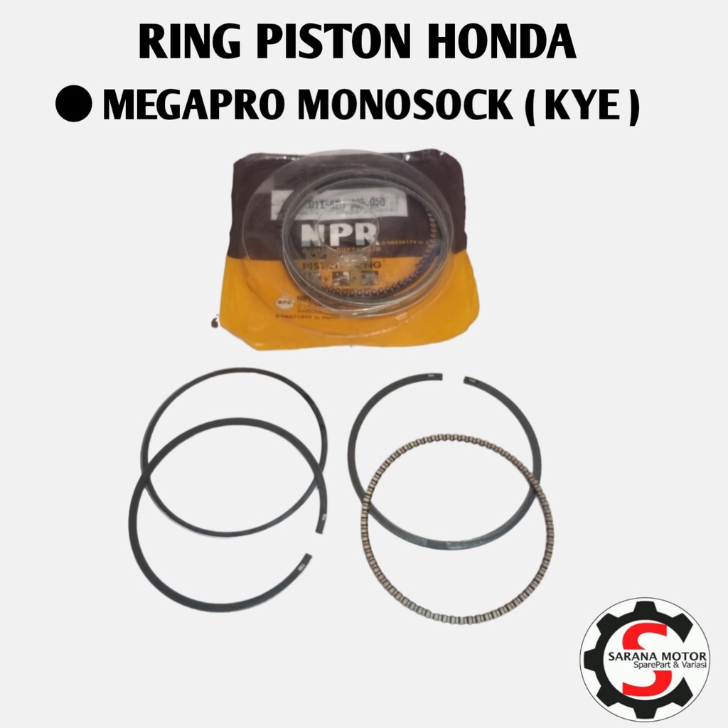 Jual Ring Piston Honda Megapro Mega Pro Mp Monoshock Monoshok Kye Npp Shopee Indonesia