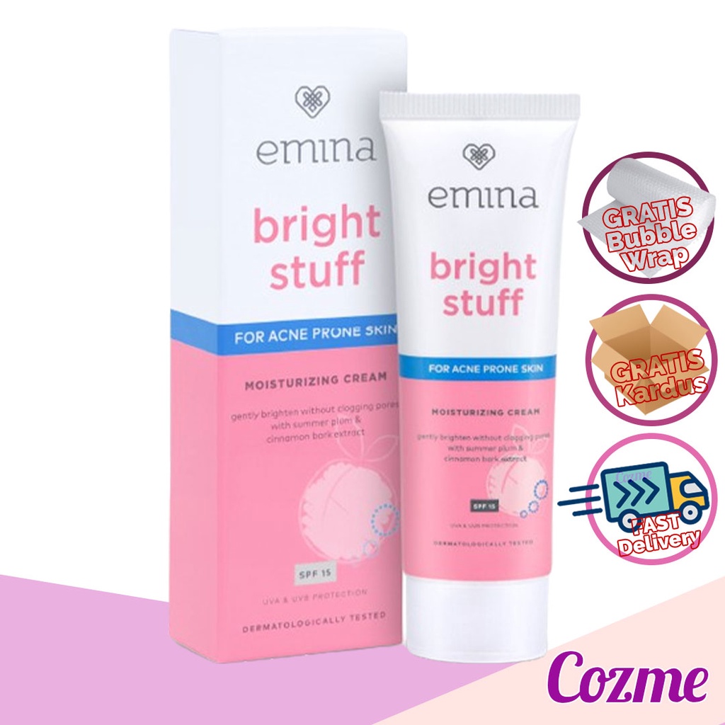 Jual EMINA Bright Stuff Acne Prone Skin Moisturizing Cream 20mL