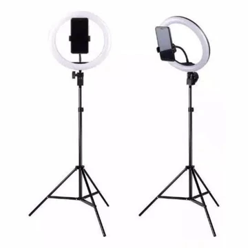 Paket Komplit Ringlight 26Cm Tripod 2 1 Meter Make Up Vlog Lampu
