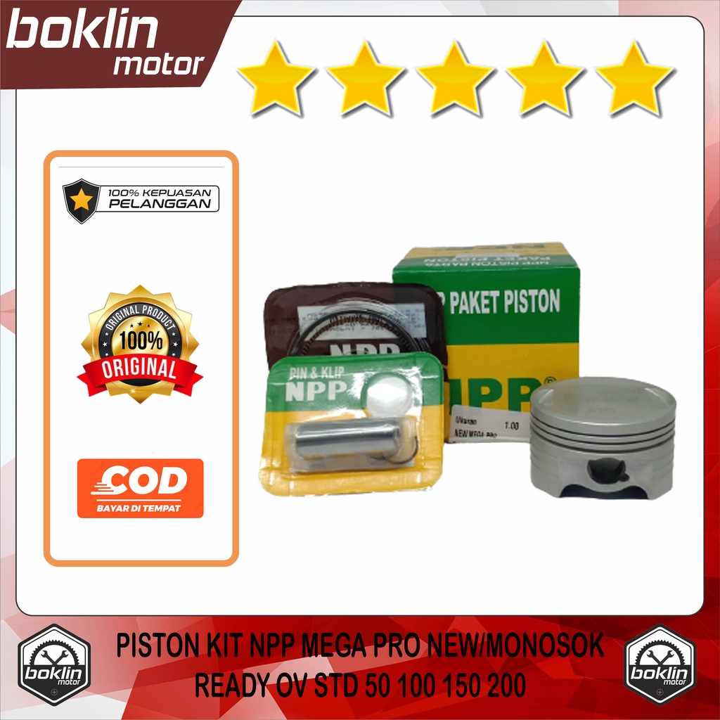 Jual PISTON KIT SEKER NPP NEW MEGA PRO VERZA READY OVERSIZE STD 50 100