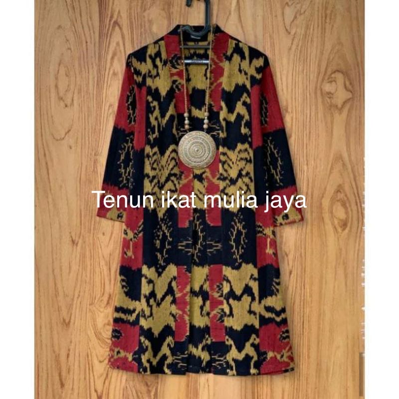 Jual [READY] 8 motif Long outer batik tenun ethnic rote salur palu ...