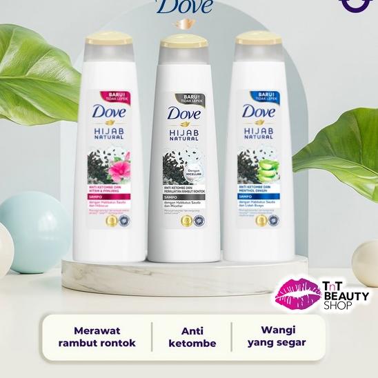 Jual STOK BANYAK W9923 Dove Shampoo Hijab Natural Anti Ketombe Rambut