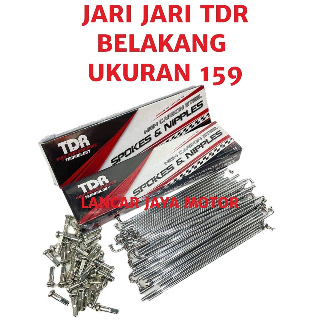 Jual RUJI TDR JARI JARI TDR CHROME UKURAN 9 x 159 RING 17 BELAKANG ...