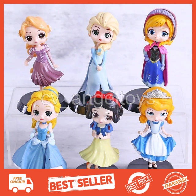 Jual MINIATUR ACTION FIGURE Q POSKET PRINCESS QPOSKET FROZEN ELSA ANNA ...