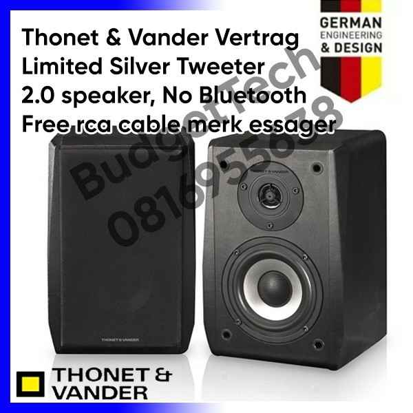 Jual Speaker Audio Thonet And Vander Vertrag 2.0 Bookshelf Premium ...