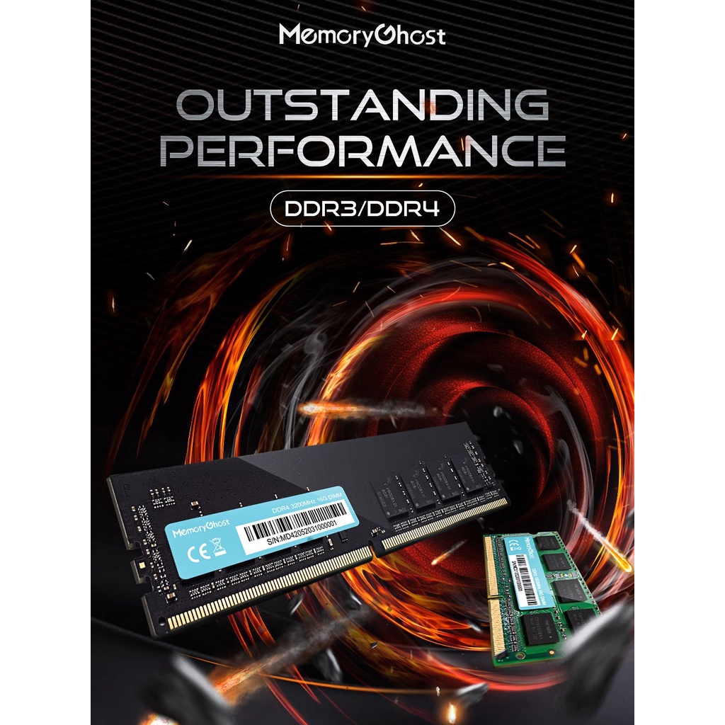 Jual Memory Ghost DDR4 3200 MHz , 4 GB , SODIMM | Shopee Indonesia