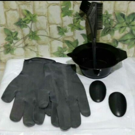 Jual alat cat rambut mangkok sisir sarung tangan karet tutup kuping ...