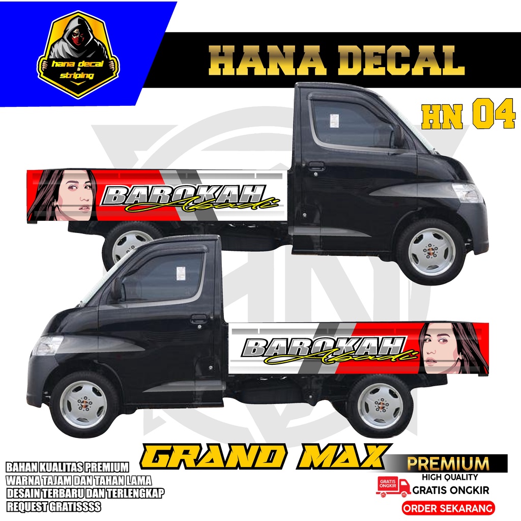 Jual STIKER DECAL GRAND MAX PICK UP BAK SAMPING TERBARU DECAL STORE ...