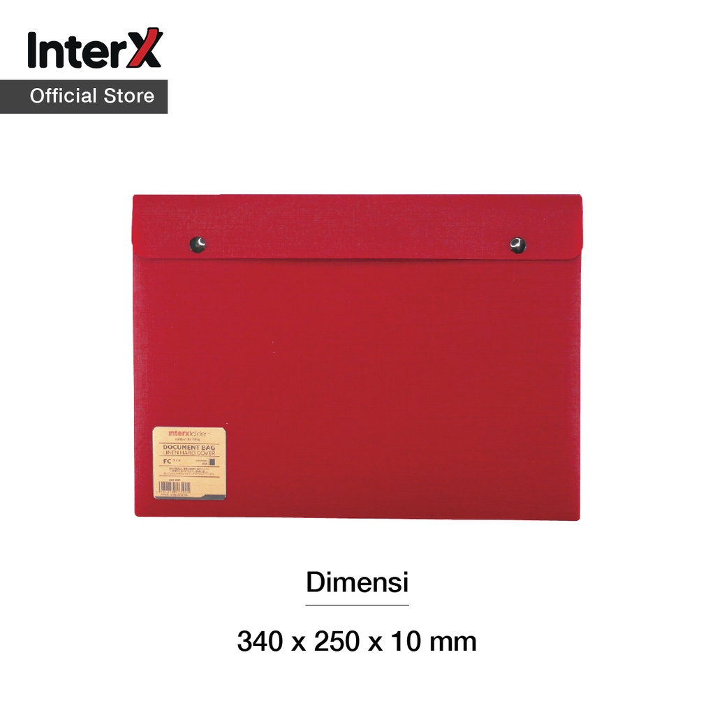 Jual Interx Folder Map Kancing Linen Series / Dokumen File Bag Extra ...