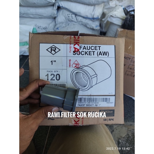 Jual Faucet Socket Aw Inch Rucika Sok Drat Dalam Ts Tebal Pvc Shopee Indonesia