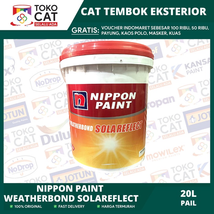 Jual Cat Tembok Nippon Paint Weatherbond Solareflect Putih Warna Lain