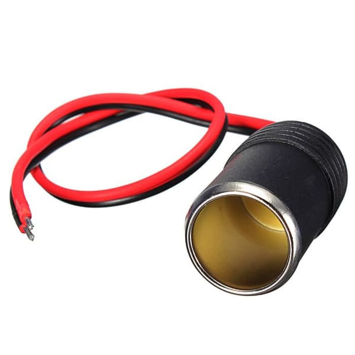 Jual 12 V female car cigarette lighter socket - port lighter - soket ...