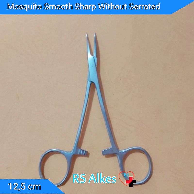 Jual Klem Tajam Bengkok Tanpa Gerigi Klem Sharp Dissecting Curved 12,5 ...