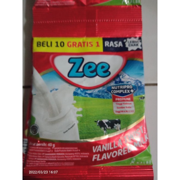 Jual Susu Zee Renceng 40gr x10 sachet | Shopee Indonesia