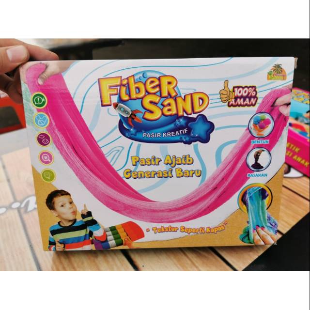 Jual Mainan pasir fiber sand magic cetak lembut | Shopee Indonesia