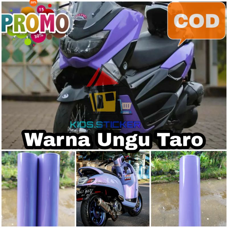 Jual Skotlet Ungu Taro Sticker Warna Taro Stiker Motor Ungu Lavender