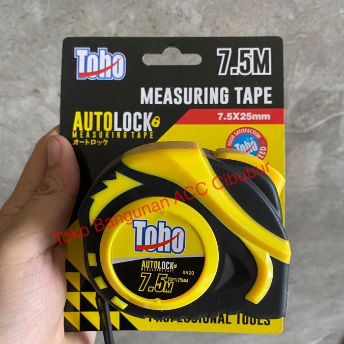 Jual Meteran Toho 7.5 Meter Kuning Auto Lock | Shopee Indonesia