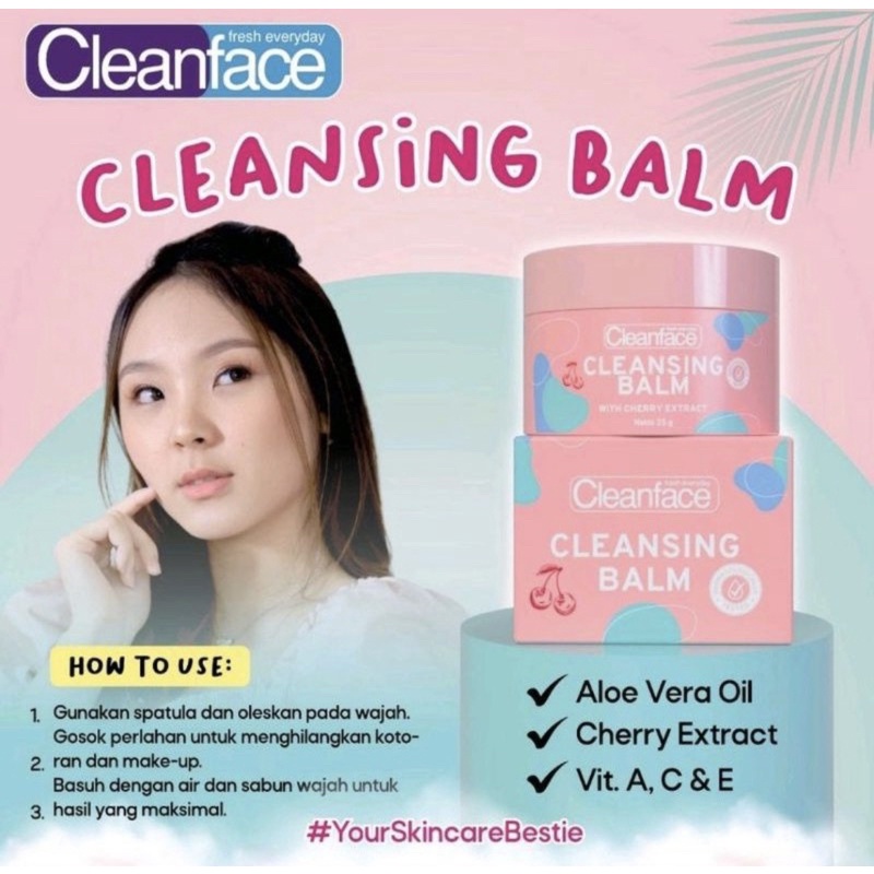 Jual CLEANFACE Cleansing Balm 25gr Shopee Indonesia