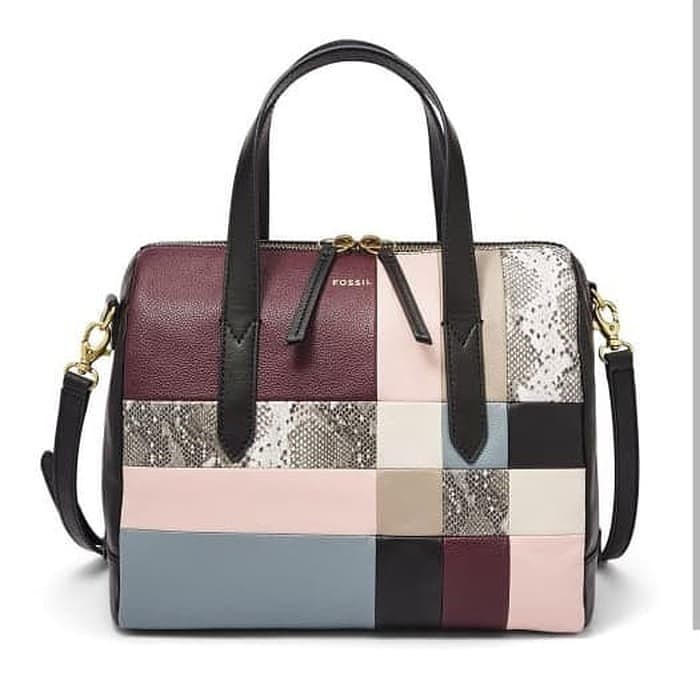 Fossil sydney hot sale satchel patchwork