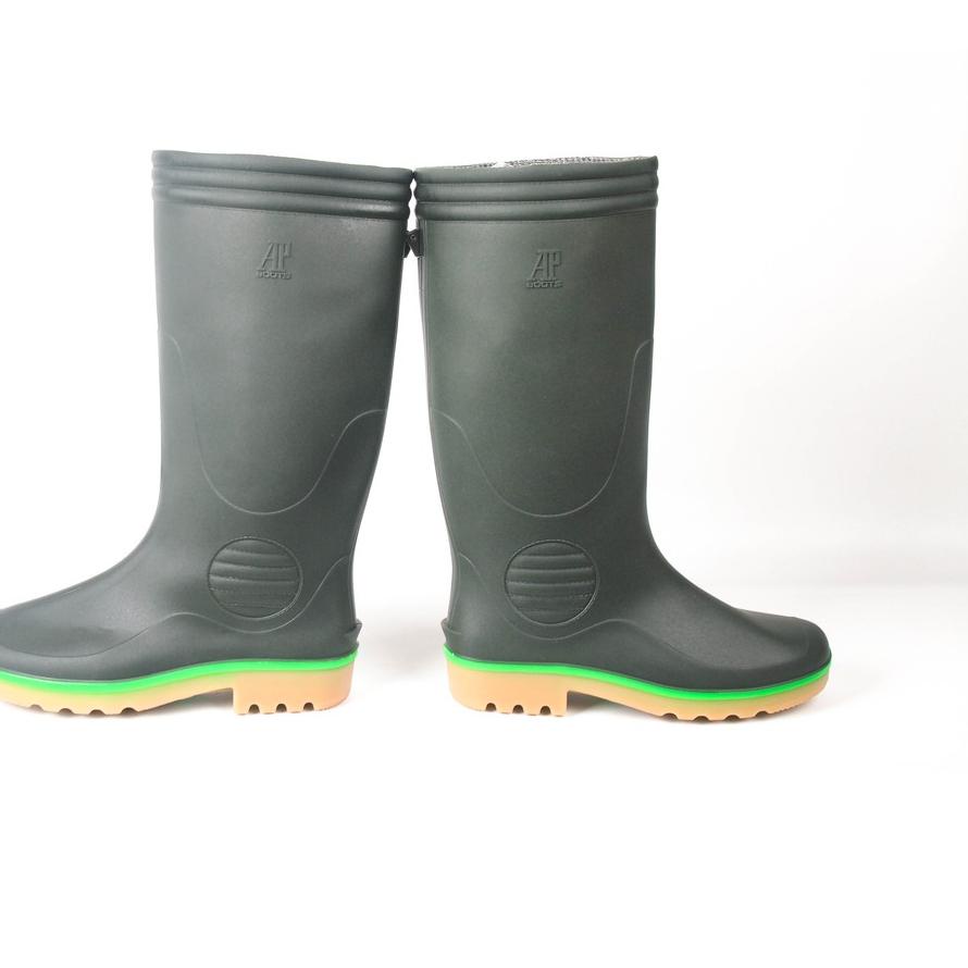 Jual Update! Sepatu Boots Tinggi AP BOOTS AP 2003 Hijau Tua Sepatu ...