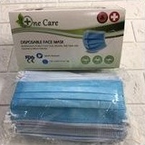 Jual Masker OneCare medis 3ply 1 box isi 50 pcs | Shopee Indonesia