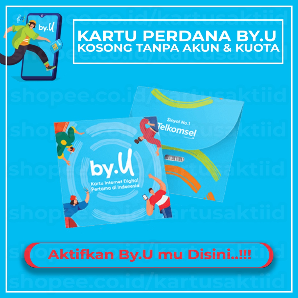 Jual Kartu Perdana ByU Kartu Perdana By.U Tanpa Akun Dan Kuota ByU ...