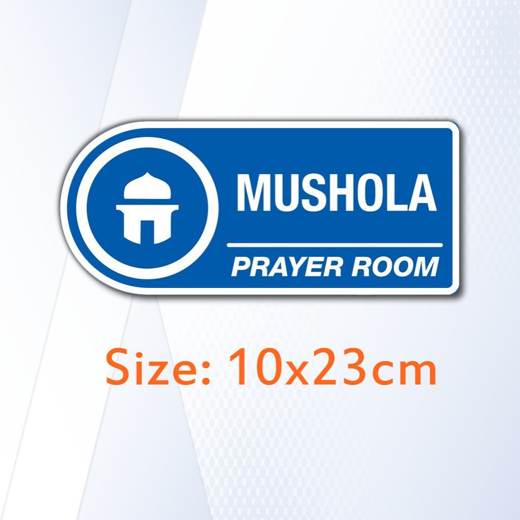 Jual Signage Rambu Mushola Prayer Room Sign PVC Tebal 5mm | Shopee ...