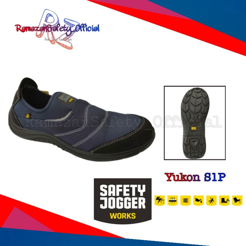 Jual Sepatu Safety Jogger Yukon S1P NAVY Original Termurah Shopee