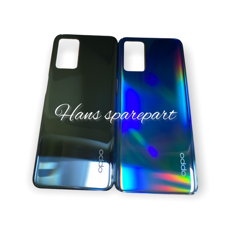Cover Posteriore Per OPPO A54s CPH2273 – Vetro Azzurro/blu Con Biadesivo