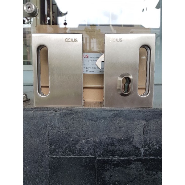 Jual Glass Door Lock Kuncu Pintu Kaca Merk Ocius Shopee Indonesia