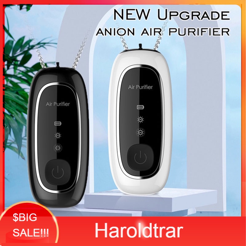 Jual Upgraded Wearable Air Purifier Necklace Mini Personal Portable Air Freshener Ionizer Ready