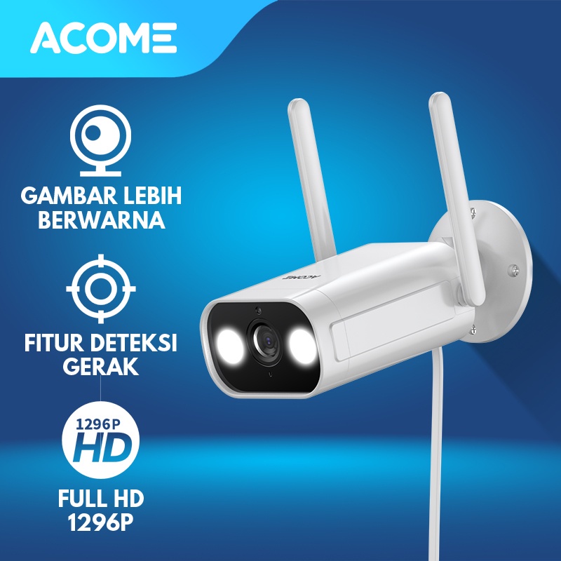 Jual Acome Camera CCTV WIFI Outdoor Full HD 1296P Kamera Audio 2 Arah ...