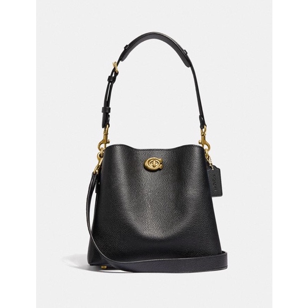 Jual Coach Willow Shoulder Bag Pebble Black 24 3916 BLACK Shopee