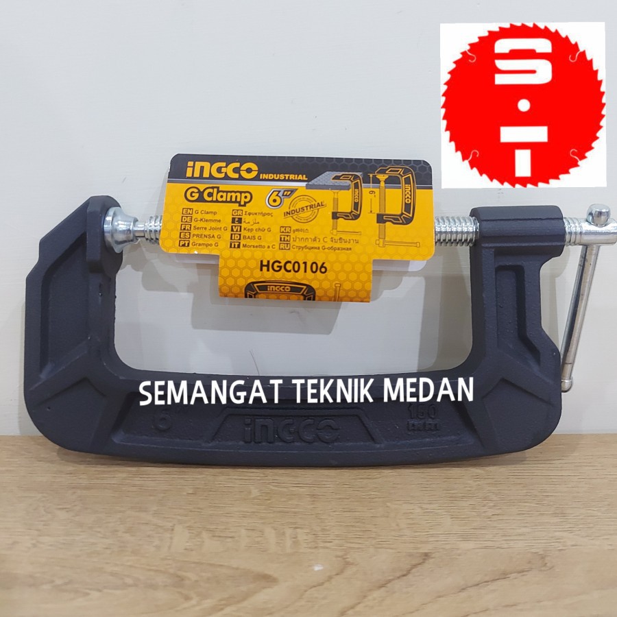 Jual Klem Kayu Catok Jepit Penjepit C G Clamp Bais Besi Inch