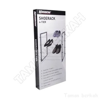 Jual KRISBOW RAK SEPATU 4TINGKAT - SHOE RACK 4 TIER SILVER | Shopee ...