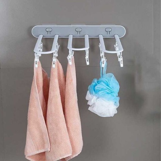 Jual Rak Gantungan Jemuran Kain Baju Handuk Drying Rack Hanger | Shopee ...