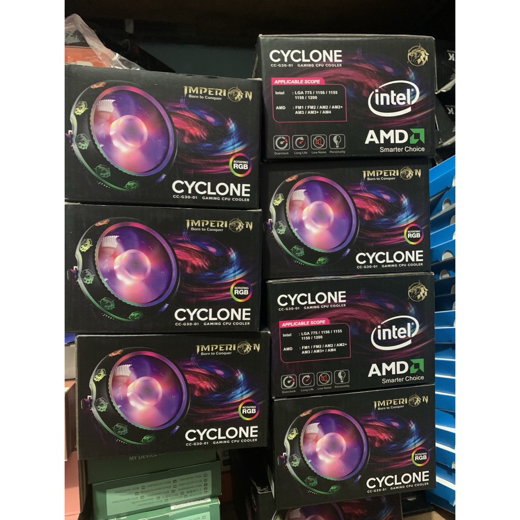 Jual Imperion CPU Cooler CC-G30-01 Cyclone RGB Running LED | Shopee ...