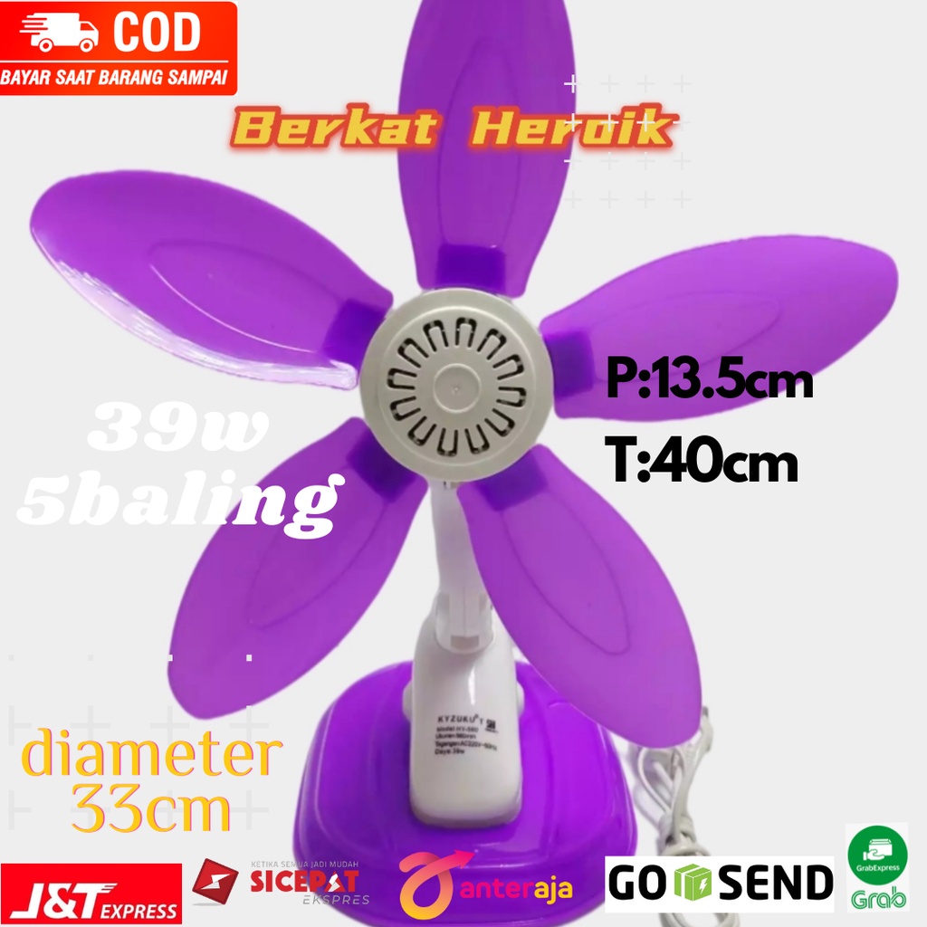 Jual Kipas Angin Jepit Kyzuku 39w 3 In 1 Mini Fan Jepit Clip Fan 39 Watt Kipas Angin Duduk 2344