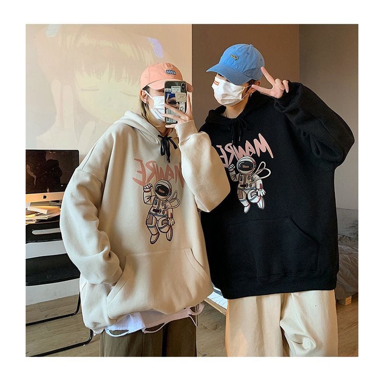 HOODIE COUPLE MANRE NOUT SIZE M XXL HOODIE UNISEX TEBAL