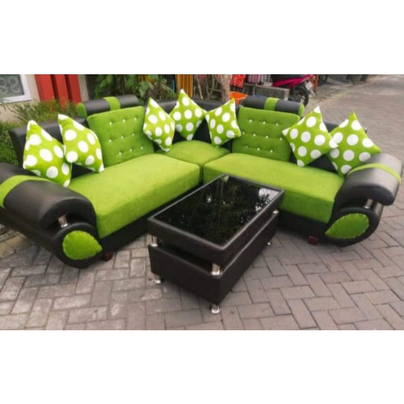 Jual Set Sofa Murah Sofa Sudut Minimalis Sofa L Sudut Meja