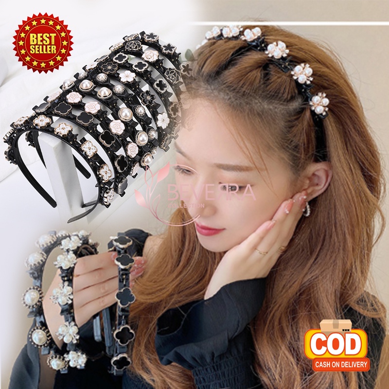 Jual Bando Korea Perempuan Dewasa Motif Bunga Aksesoris Rambut Lucu ...