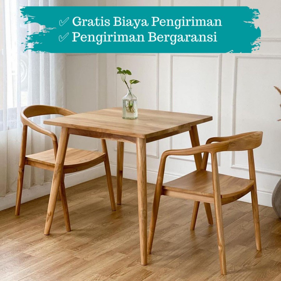 Jual Meja Makan Kecil | Meja Makan 2 Kursi | Meja Cafe | Kursi Cafe