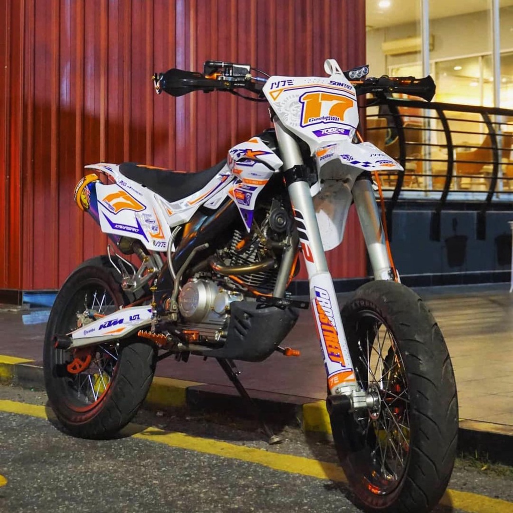 Jual MJ 00144 sticker decals fullbody kawasaki dtracker desain garis ...