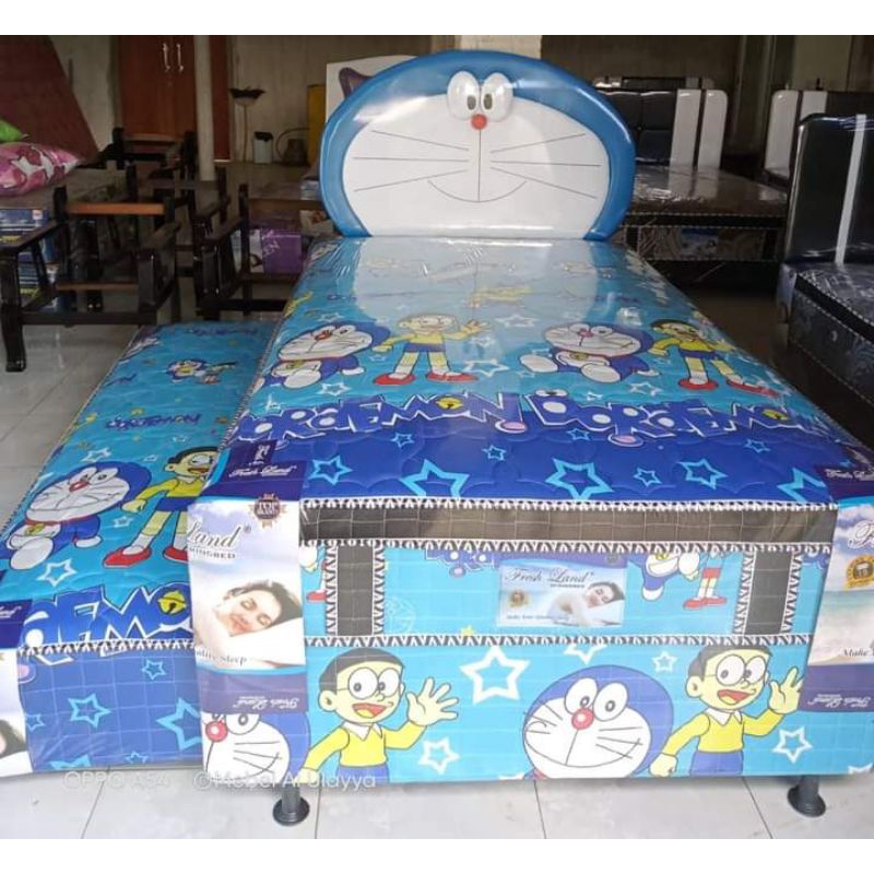 Jual SPRING BED SET 2 IN 1 SANDARAN 3D KARAKTER DORAEMON MURAH | Shopee ...