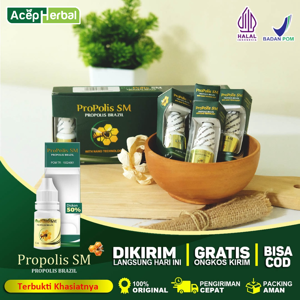 Jual Propolis Sm Brazil Original Asli Brazilian Propolis Non Alkohol With Nano Technology