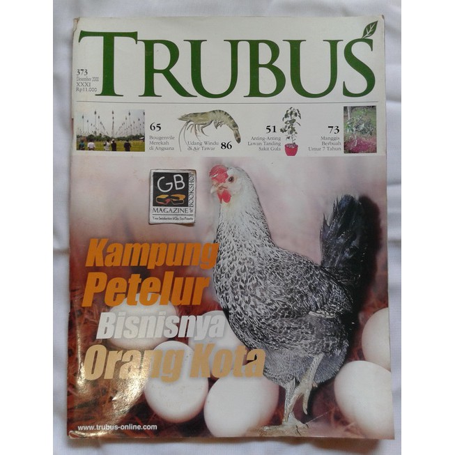 Jual Majalah Trubus No Desember Kampung Petelur Bisnisnya Orang Kota Shopee Indonesia