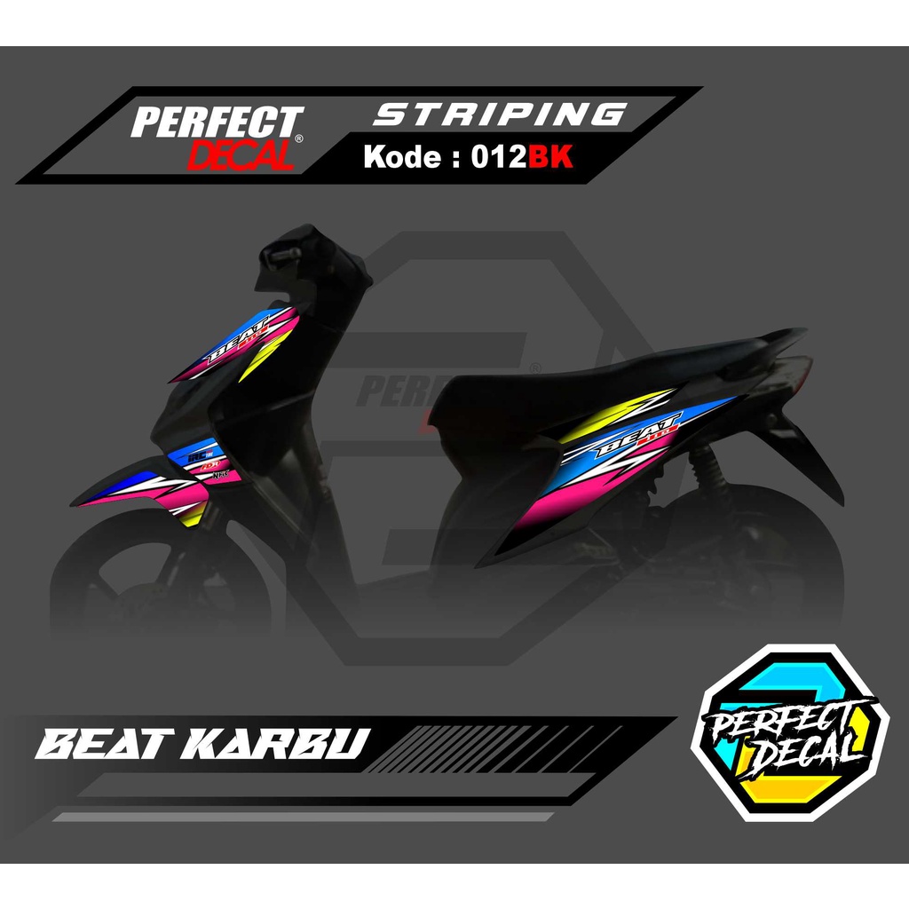 Jual Stiker Striping Motor HONDA BEAT LAMA KARBU Sticker Variasi List ...