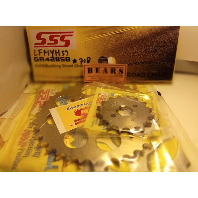 Jual Gear Dan Rantai Set Kawasaki W175 Merk Sss Original | Shopee Indonesia