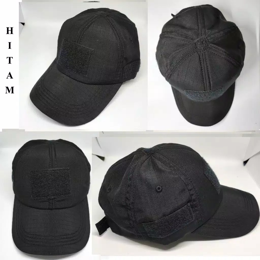 Jual TOPI TACTICAL VELCRO PEREKAT RIPSTOP OUTDOOR LAPANGAN TOPI MILITER ...