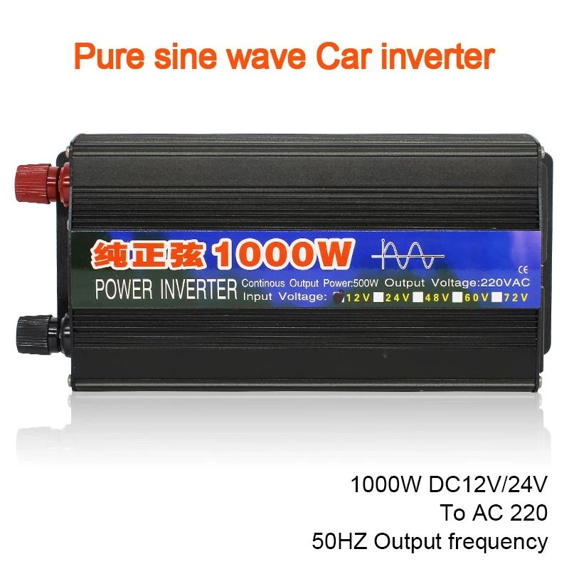 Jual Inverter Pure Sine Wave DC 12V / 24V to AC 220V 1000W Solar